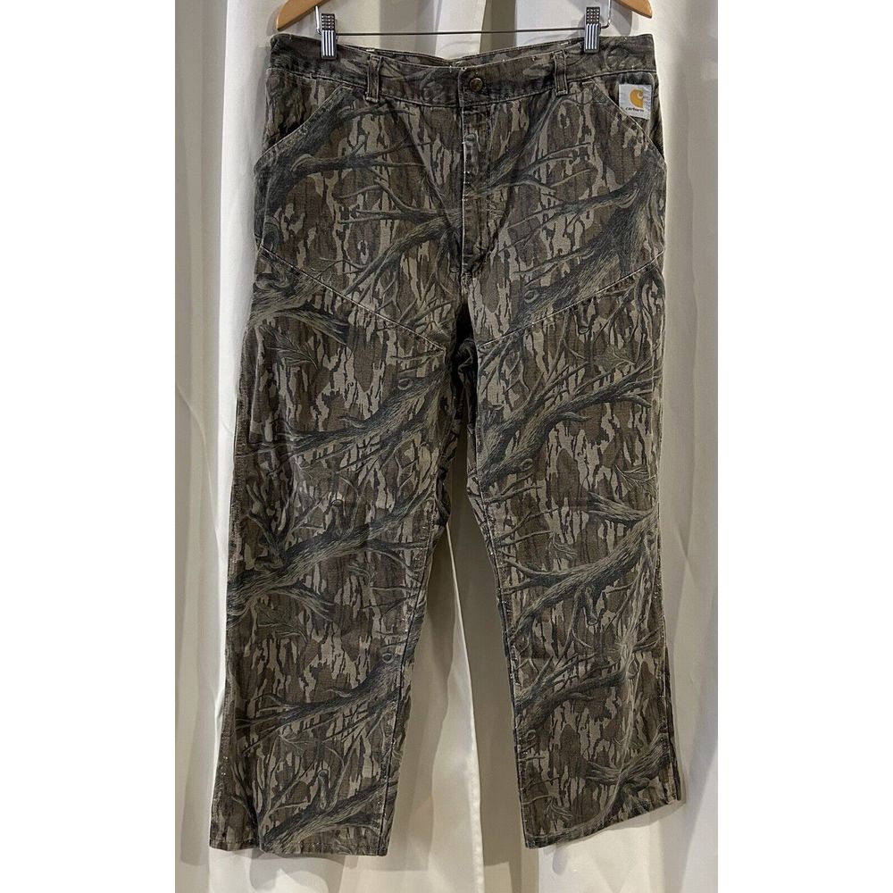 Vintage Carhartt Mossy Oak Tree Stand Camo Pants Double Knee